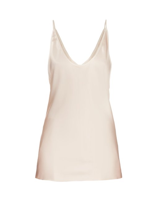 Deep scoop-neck silk-satin cami top | Raey | MATCHESFASHION UK