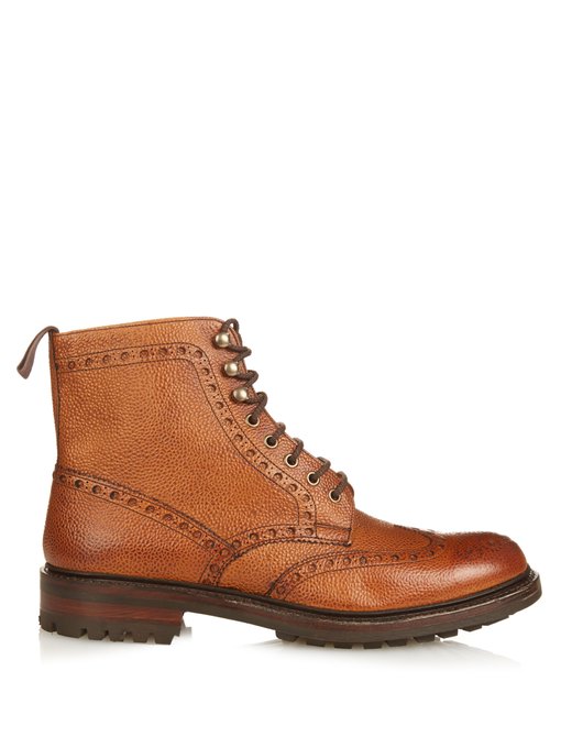 Tweed C lace-up brogue boots | Cheaney 