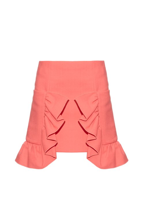 Ruffled cotton-blend crepe skirt | Marni | MATCHESFASHION UK