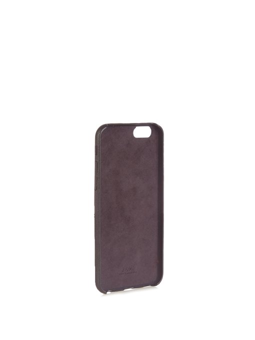 C mink-fur and leather iPhone® 6 case展示图