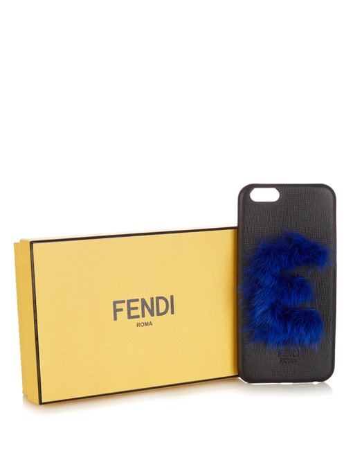 E mink-fur and leather iPhone® 6 case展示图