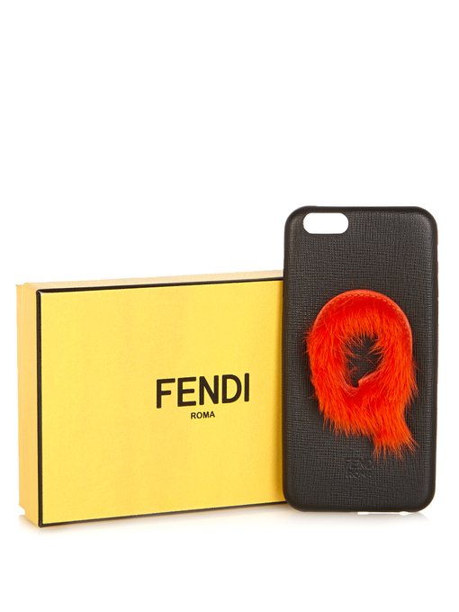 Q mink-fur and leather iPhone® 6 case Q mink-fur and leather iPhone® 6 case展示图