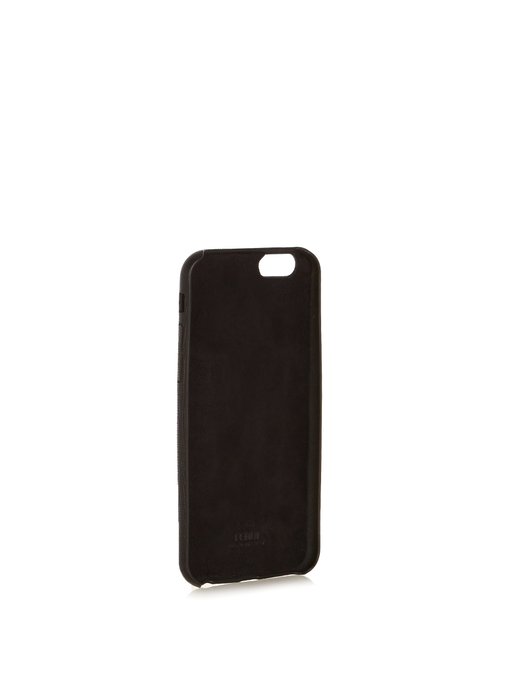 V mink-fur and leather iPhone® 6 case展示图