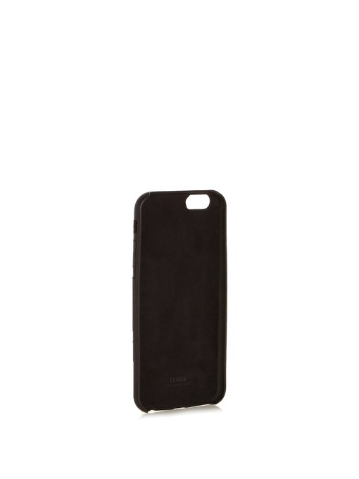 W mink-fur and leather iPhone® 6 case展示图