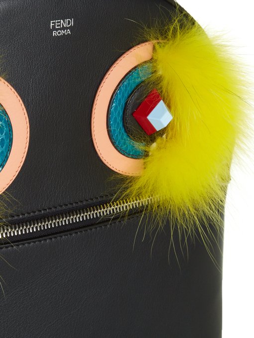 Bag Bugs leather and fur backpack | Fendi | MATCHESFASHION UK