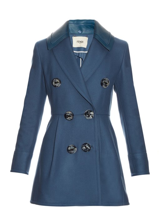 Detachable-collar wool and cashmere-blend coat | Fendi | MATCHESFASHION US