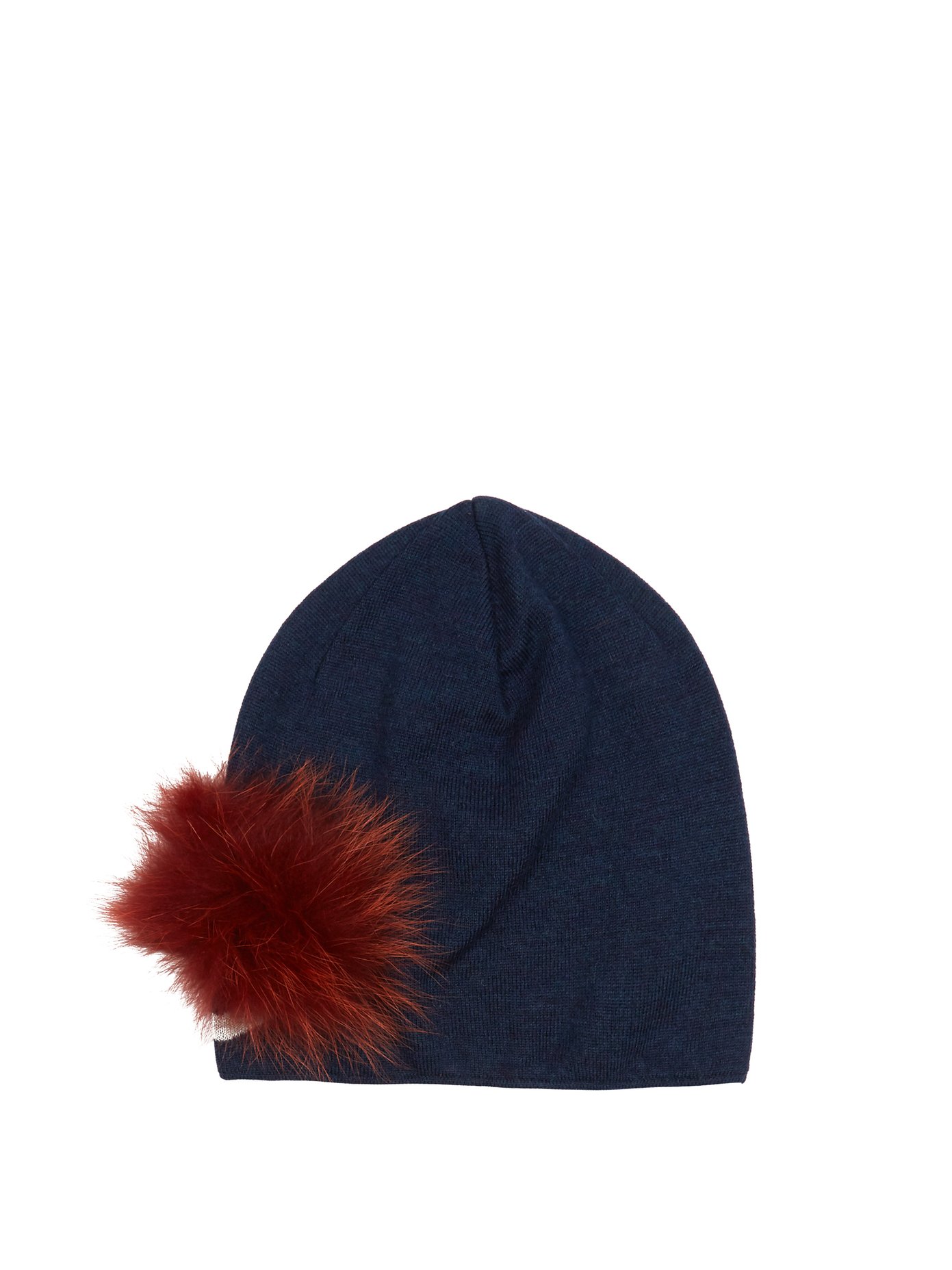 fox fur beanie hat