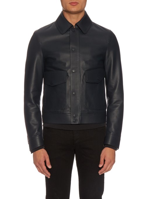 Fedrick leather bomber jacket | Burberry London | MATCHESFASHION US