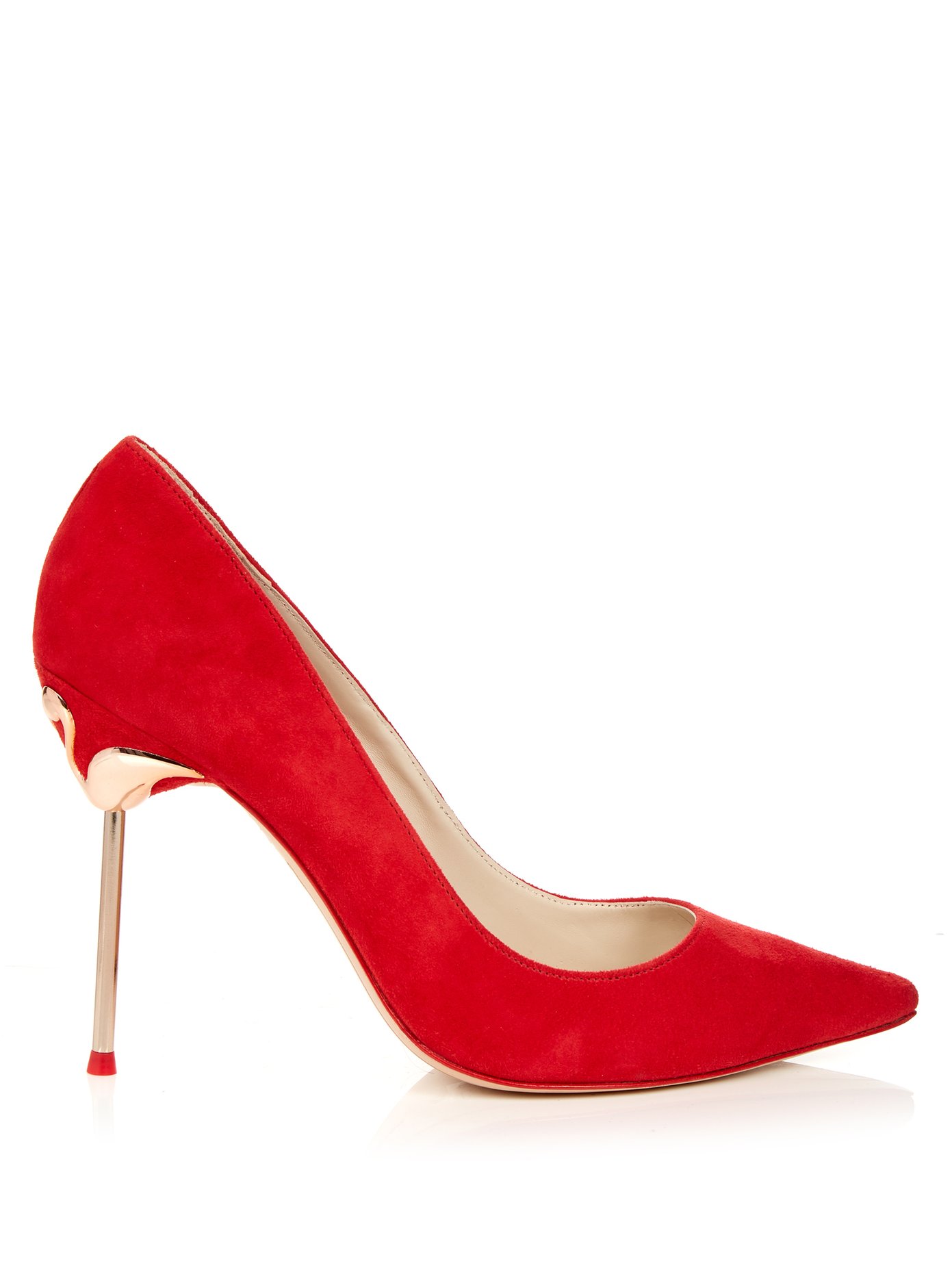 Coco flamingo-heel suede pumps | Sophia 