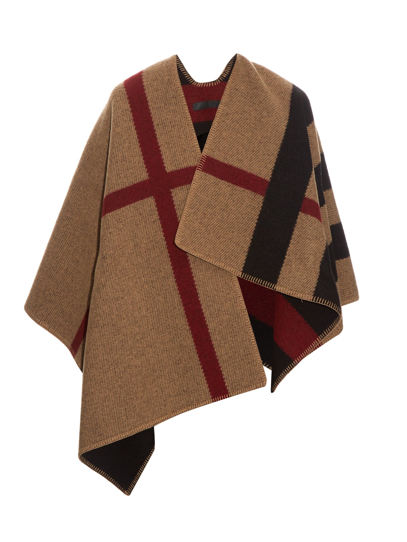 Reversible Checked Wool And Cashmere Blend Cape Burberry Prorsum Matchesfashion Jp