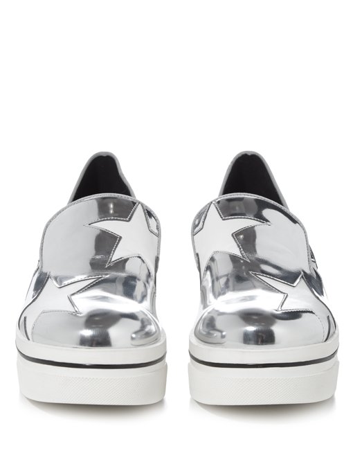 Binx metallic flatform loafers | Stella McCartney | MATCHESFASHION UK