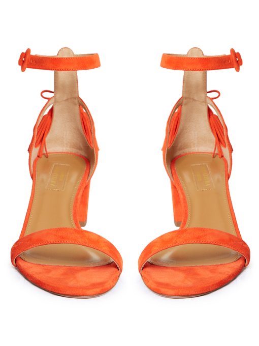 Pixie tassel-back suede sandals | Aquazzura | MATCHESFASHION UK