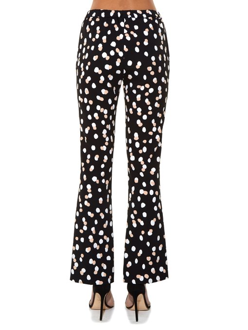 Ross polka-dot stretch-cady flared trousers | Altuzarra | MATCHESFASHION US