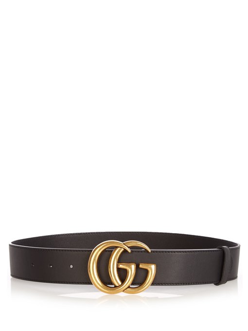 GG-logo leather 4cm belt | Gucci | MATCHESFASHION UK