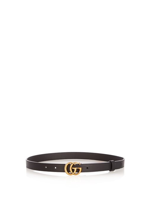 GG-logo leather 2cm belt | Gucci | MATCHESFASHION US
