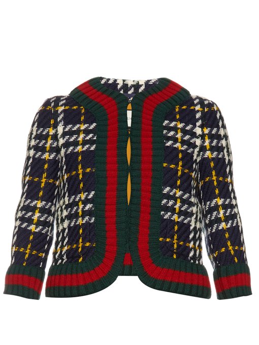Collarless tweed jacket | Gucci | MATCHESFASHION US