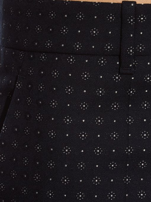 Dot-jacquard skinny-fit trousers | Gucci | MATCHESFASHION.COM UK