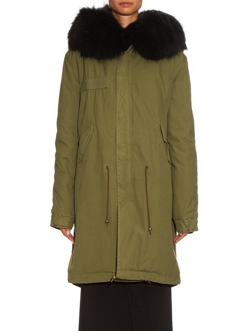 Fur-lined canvas parka | Mr & Mrs Italy | MATCHESFASHION US