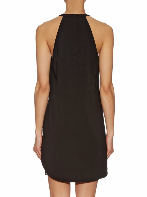 A.L.C Liv Sleeveless Scalloped Mini Dress, Black | ModeSens