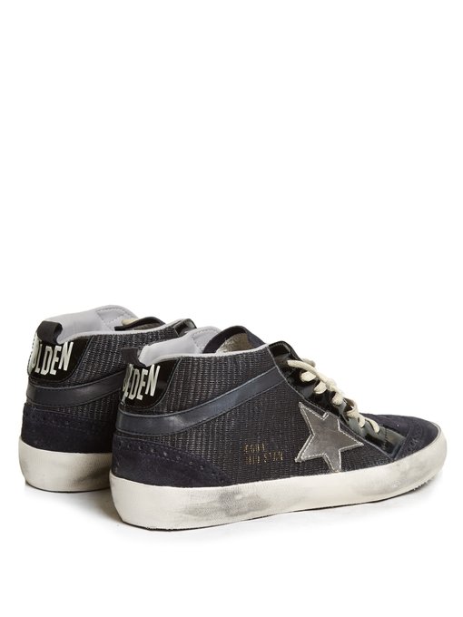 Mid Star canvas and suede trainers | Golden Goose | MATCHESFASHION UK