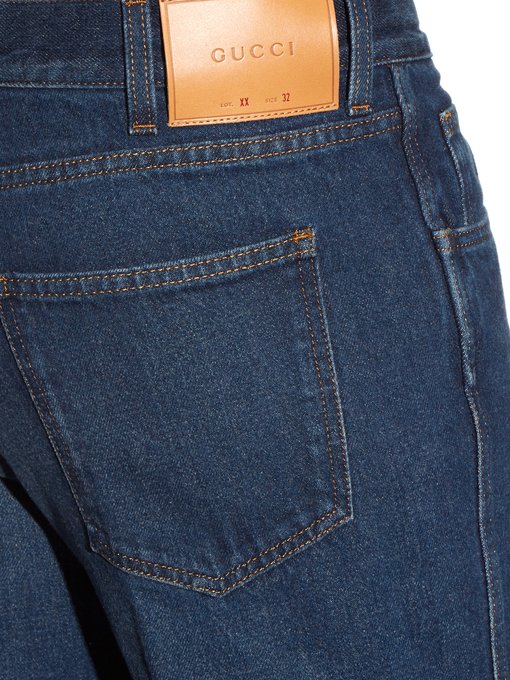 Straight-leg turn-up jeans | Gucci | MATCHESFASHION.COM UK