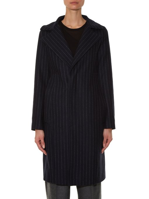 GOLDEN GOOSE Single-Breasted Pinstriped Coat | ModeSens