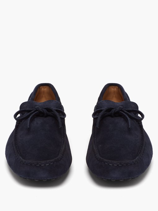 tod's suede driving shoes