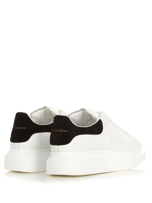 platform leather trainers