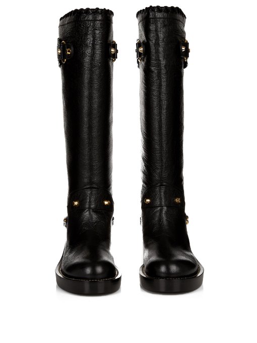 Classic Arena leather knee-high boots | Balenciaga | MATCHESFASHION UK