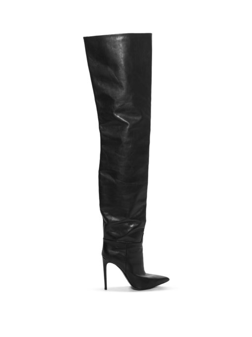 All Time over-the-knee leather boots 