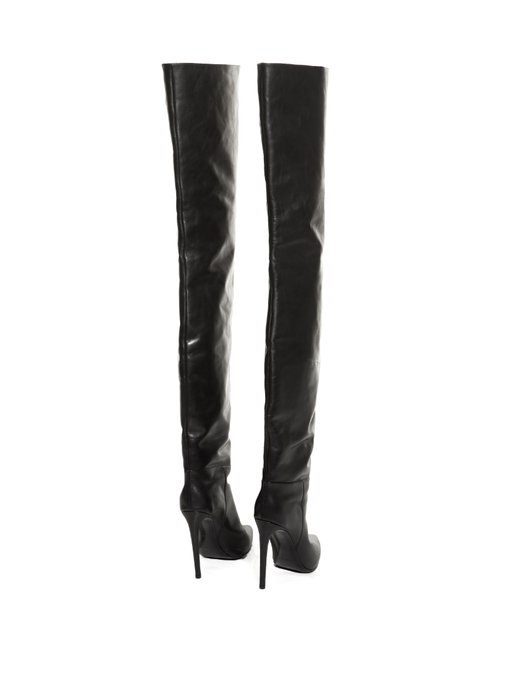 All Time over-the-knee leather boots | Balenciaga | MATCHESFASHION UK
