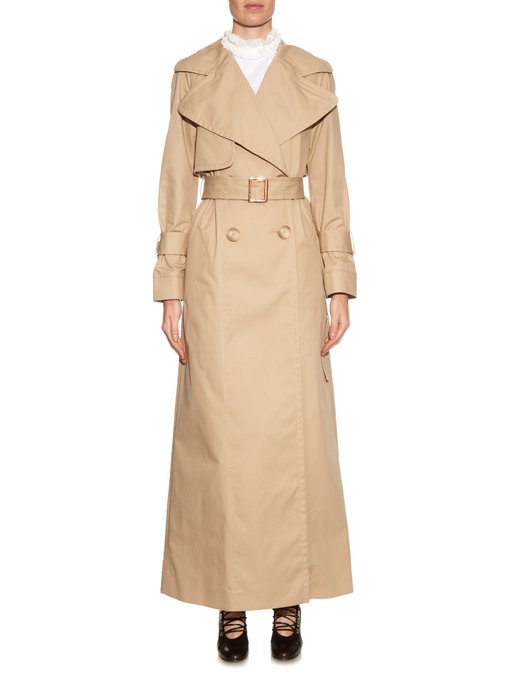 Double-breasted oversized-collar trench coat | See By Chloé ...
