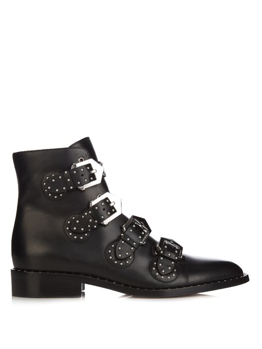 Stud-embellished leather ankle boots | Givenchy | MATCHESFASHION US