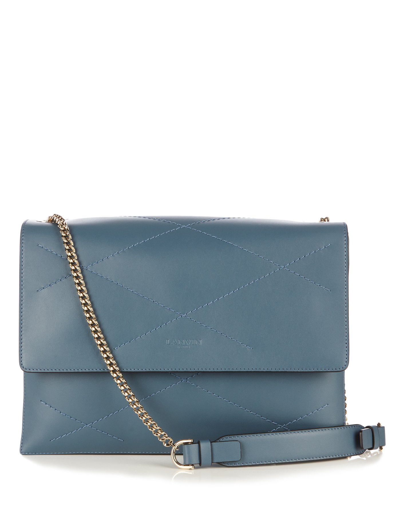 lanvin sugar quilted leather shoulder bag