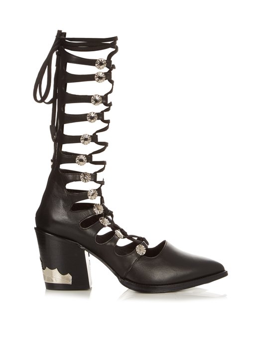 Lace-up leather boots | Toga | MATCHESFASHION UK