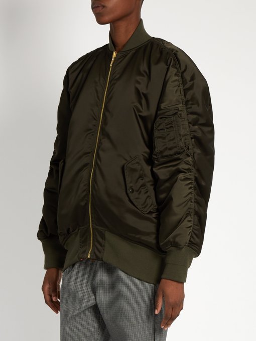 Oversized nylon bomber jacket | Balenciaga | MATCHESFASHION US