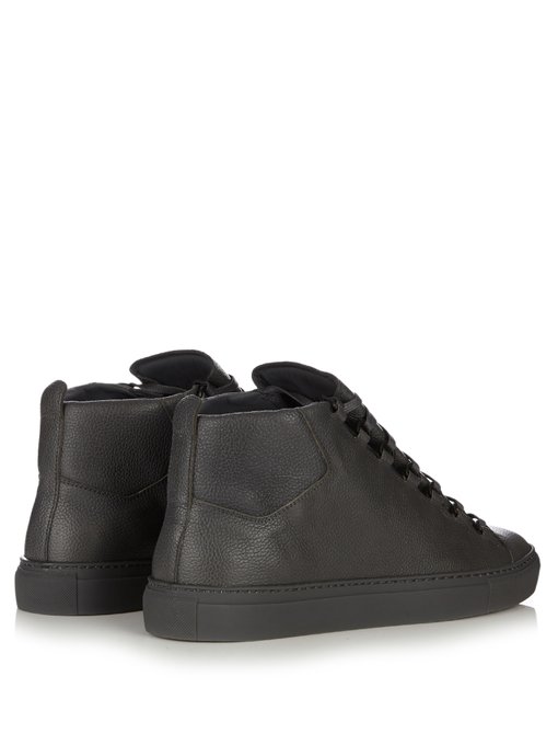 BALENCIAGA Arena High-Top Leather Trainers