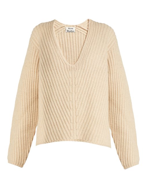 Deborah V-neck wool sweater | Acne Studios | MATCHESFASHION UK