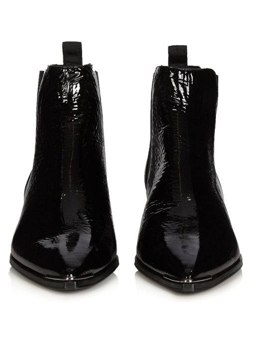 acne patent boots