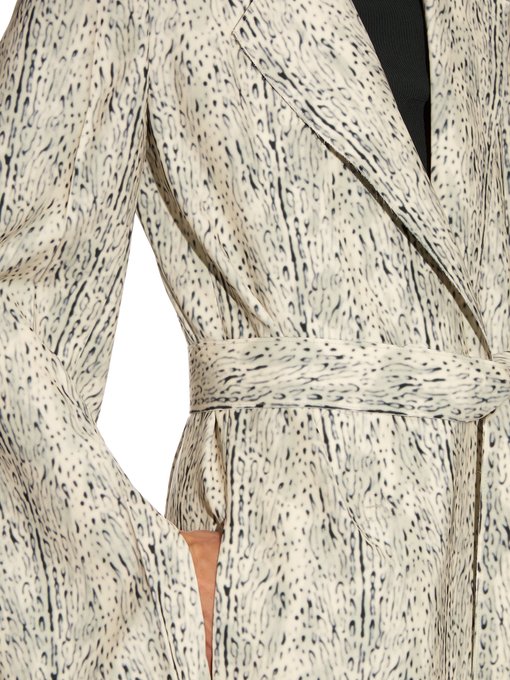 Halliwell leopard-print trench coat展示图