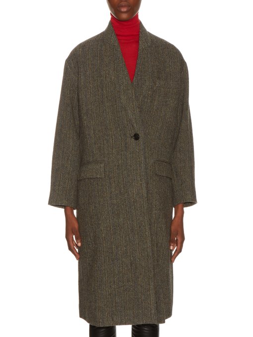 Henley virgin-wool tweed coat | Isabel Marant Étoile | MATCHESFASHION UK