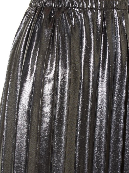 Malden pleated lamé midi skirt | Isabel Marant Étoile | MATCHESFASHION US