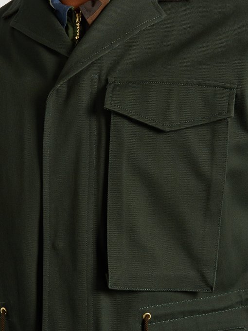 Notch-lapel cotton-gabardine field jacket | KOLOR | MATCHESFASHION UK