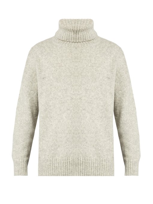 Oversized roll-neck alpaca-blend sweater | AMI | MATCHESFASHION UK
