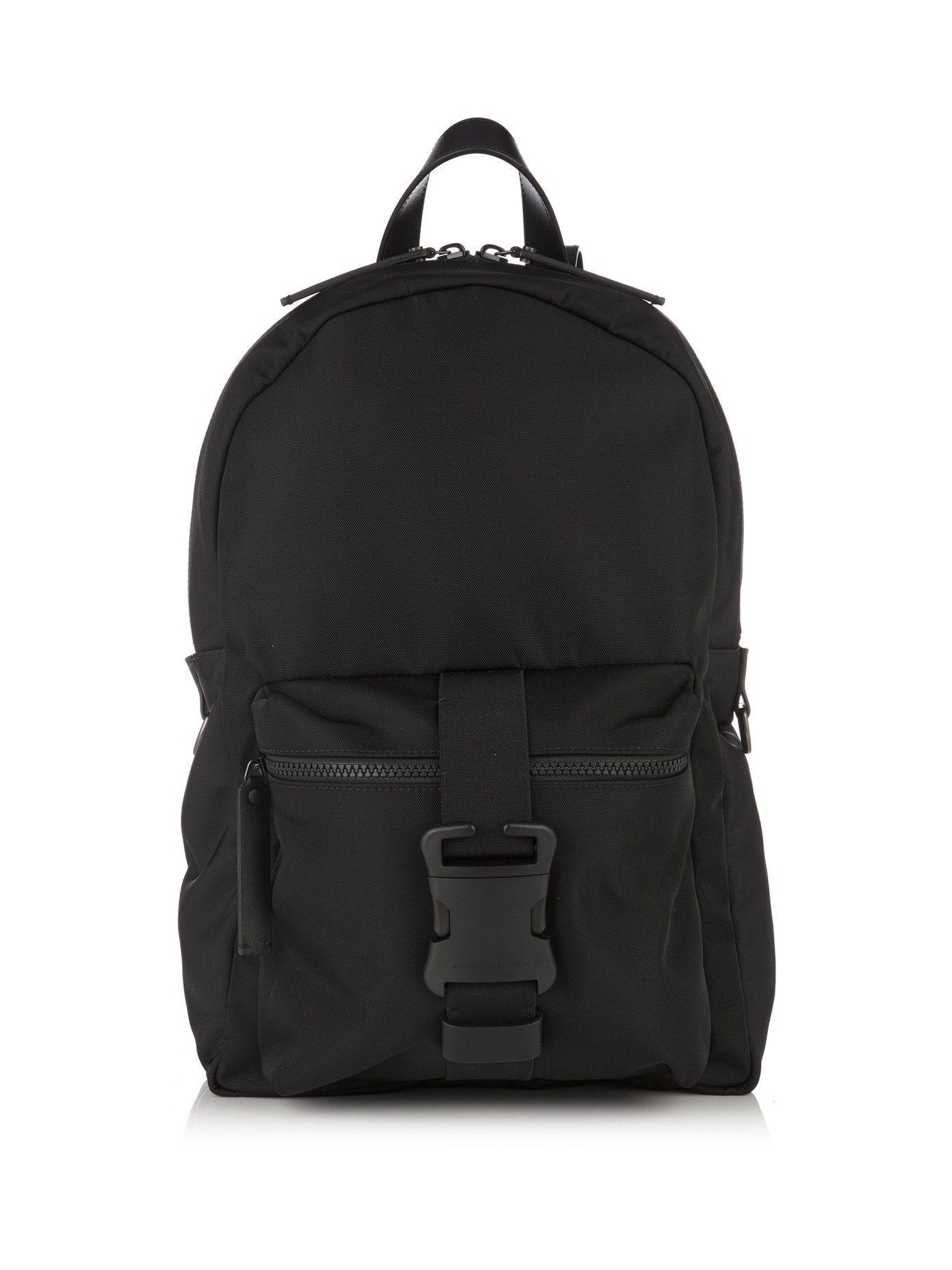 black buckle backpack