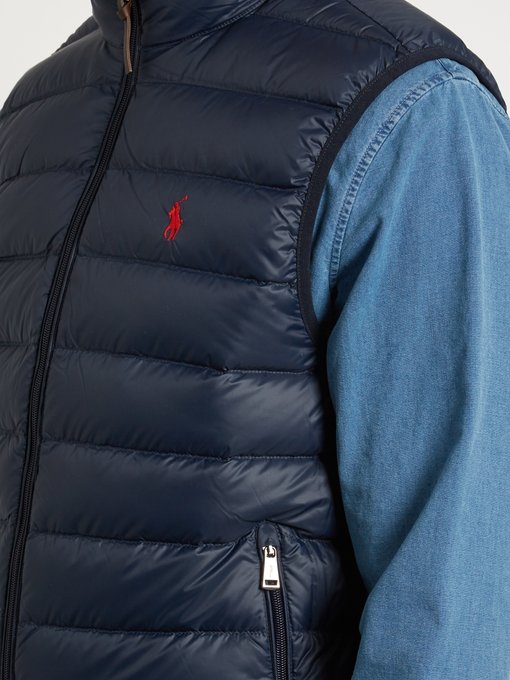 Quilted down-padded gilet | Polo Ralph 