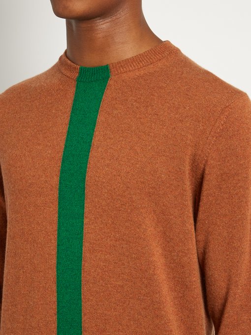 Green-stripe cashmere crew-neck sweater | Paul Smith | MATCHESFASHION US