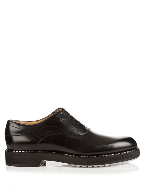 Heavy-soled leather derby shoes | Fendi 