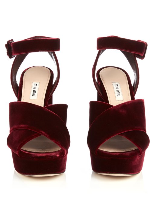 miu miu velvet heels