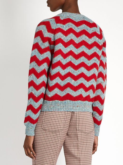 Wool, alpaca and silk-blend knit sweater | Miu Miu | MATCHESFASHION US